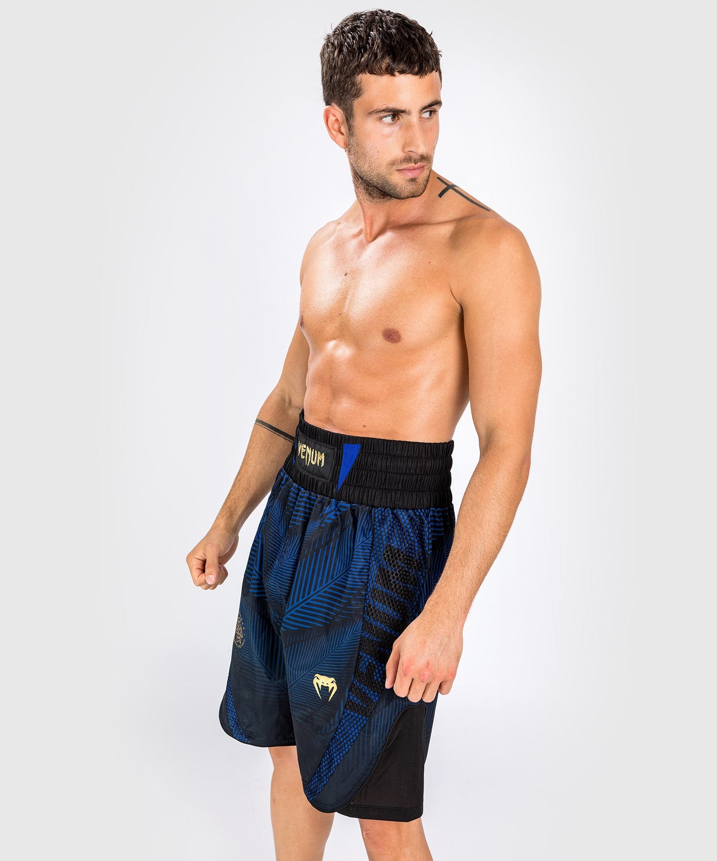 Venum Phantom Loma Boxing Short - Black/Blue