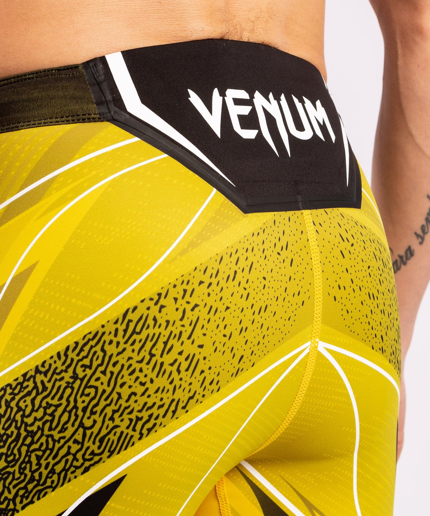 UFC Venum Authentic Fight Night Men's Vale Tudo Shorts - Long Fit - Yellow