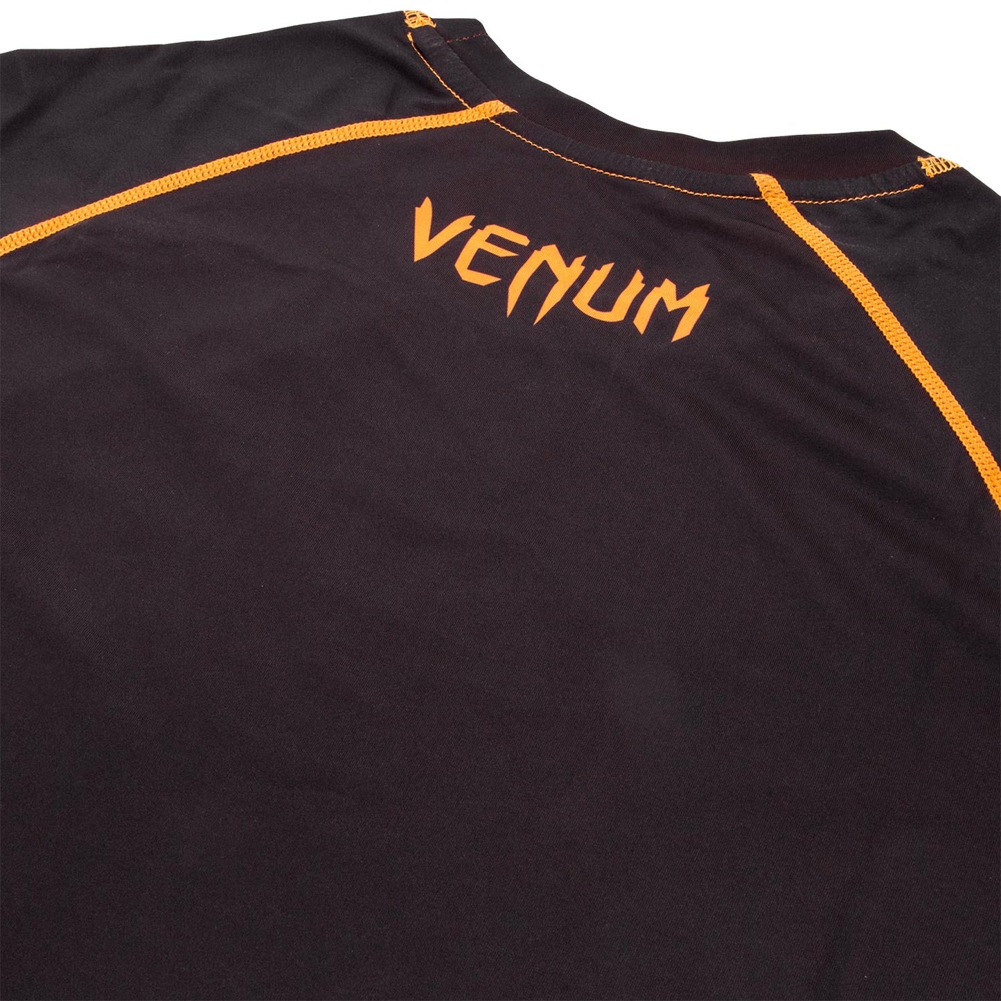 Venum Contender 3.0 Compression T-shirt - Long Sleeves - Black/Neo Orange