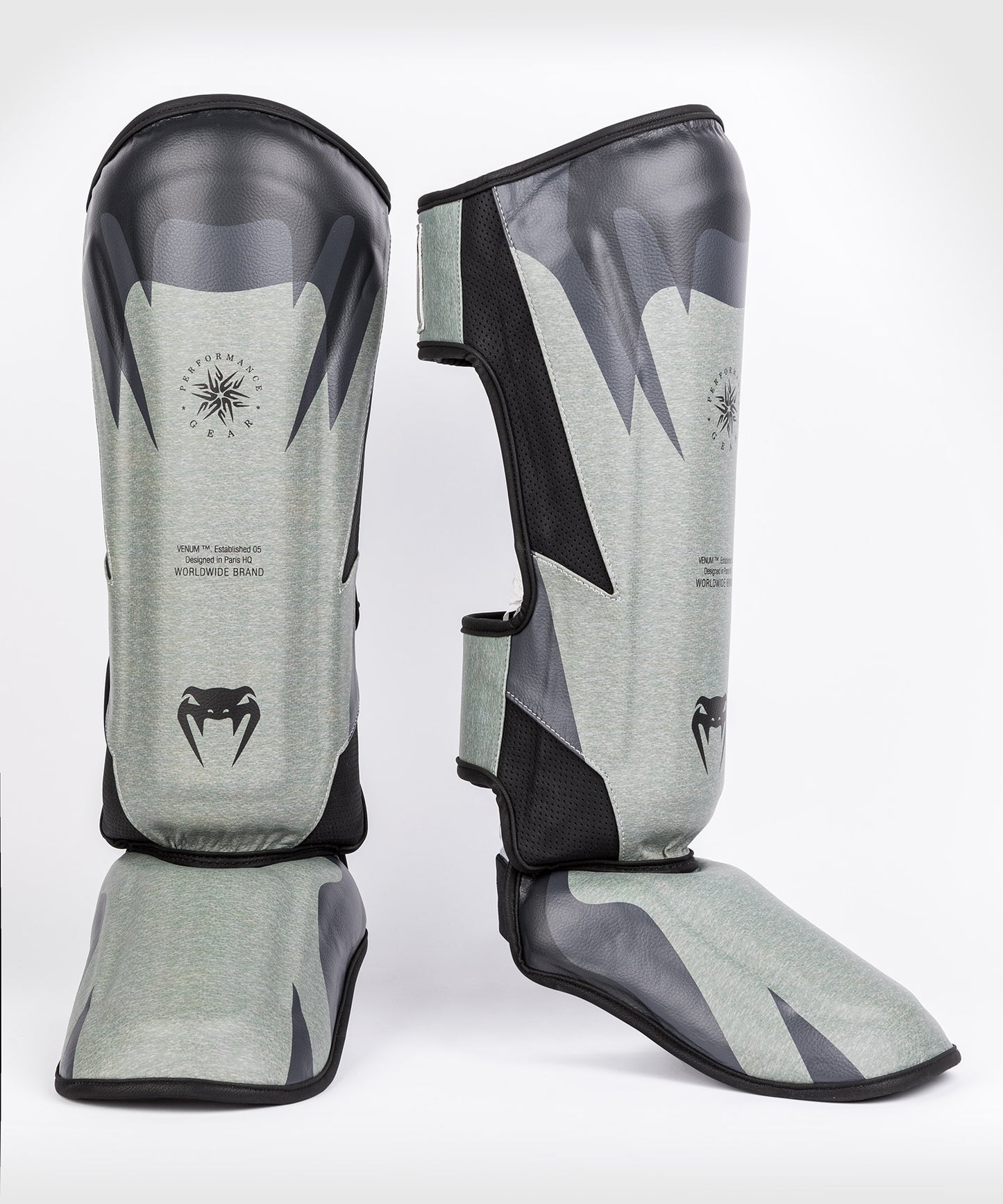 Venum Stone Shinguards  - Mineral Green