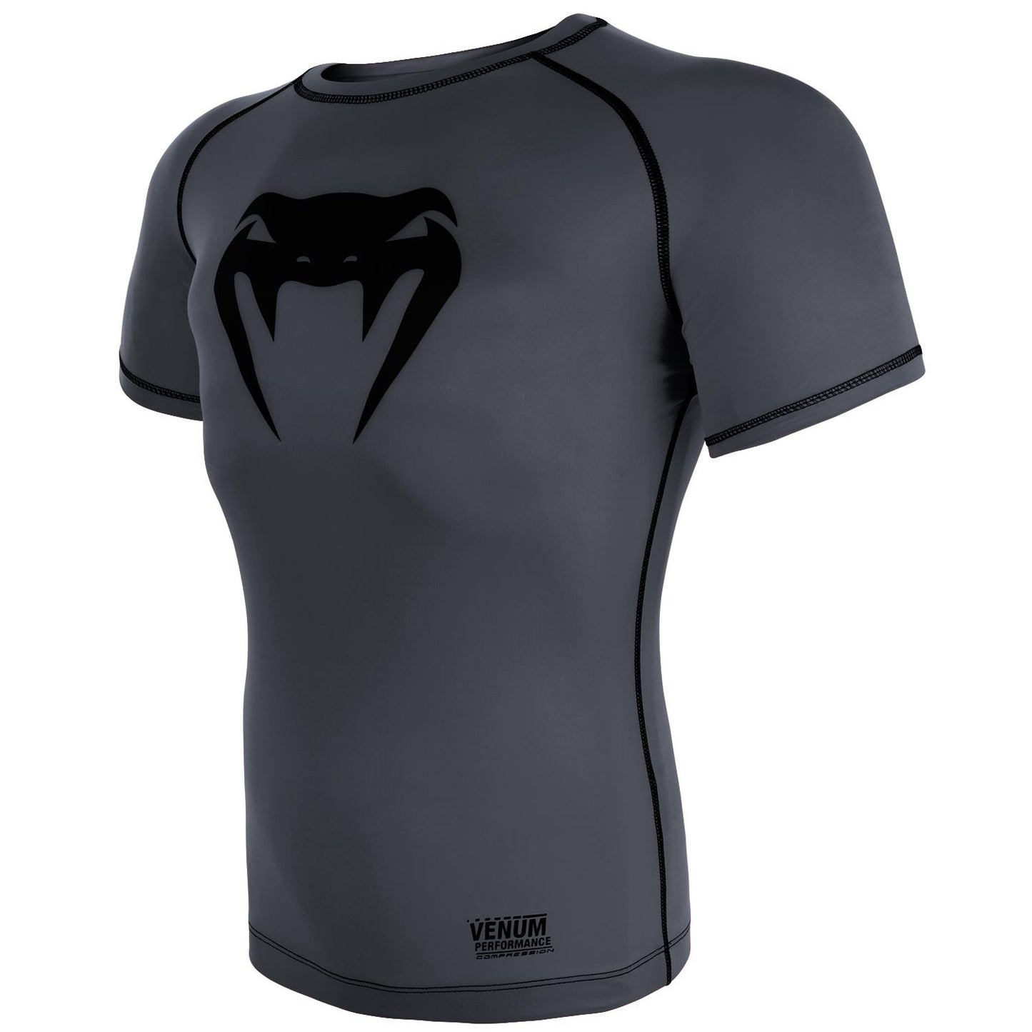 Venum Contender 3.0 Compression T-shirt - Short Sleeves - Heather Grey/Black