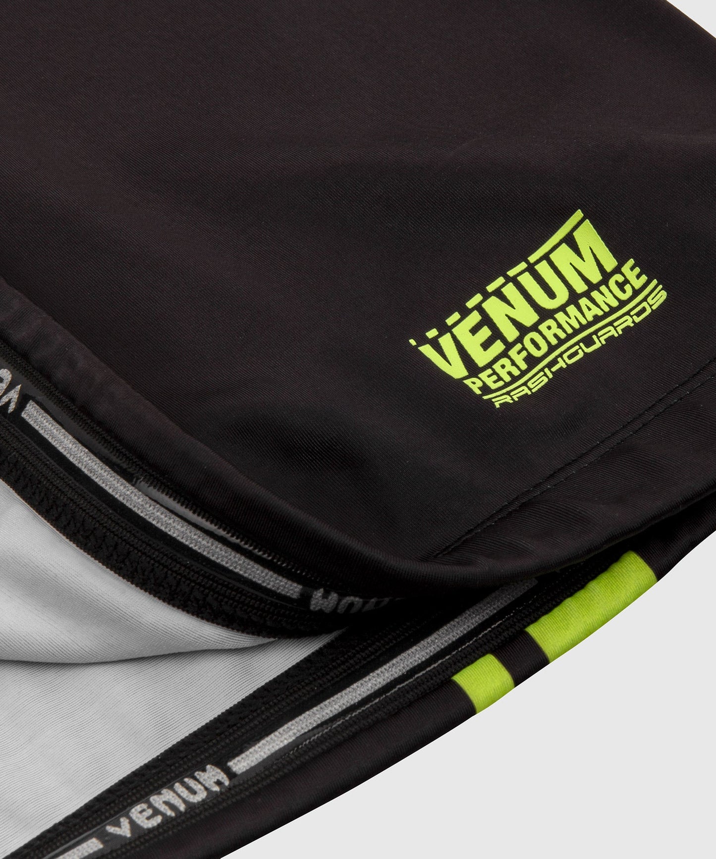Venum Logos Rashguard - Short Sleeves - Black/Neo Yellow