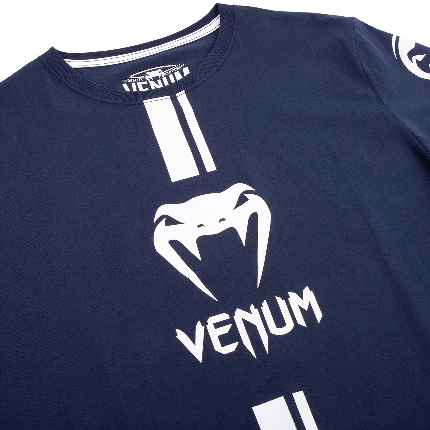 Venum Logos T-shirt - Navy Blue/White