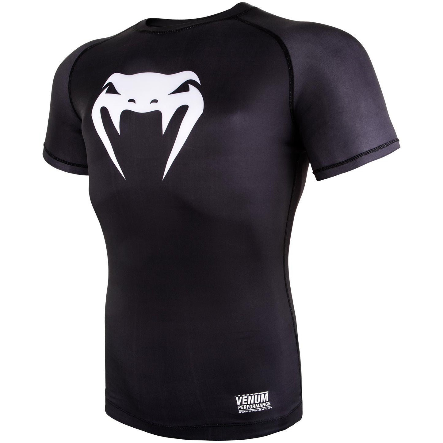 Venum Contender 3.0 Compression T-shirt - Short Sleeves - Black/White