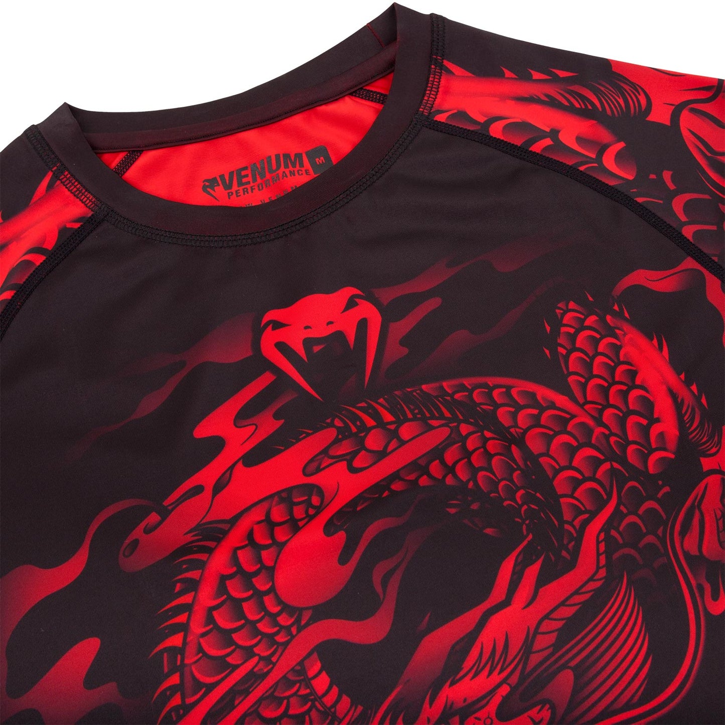 Venum Dragon's Flight Rashguard - Long Sleeves - Black/Red