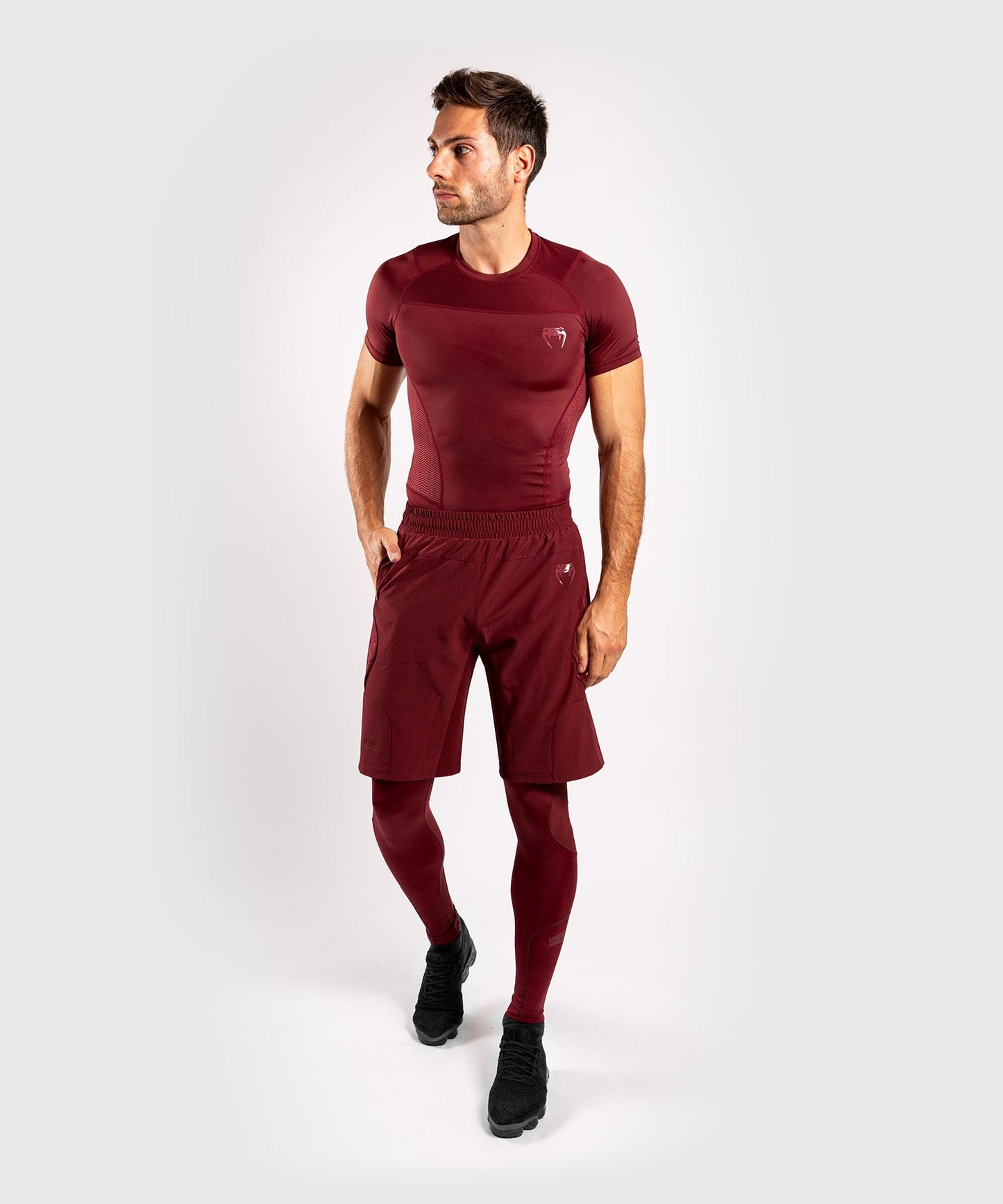 Venum G-Fit Rashguard - Short Sleeves - Burgundy