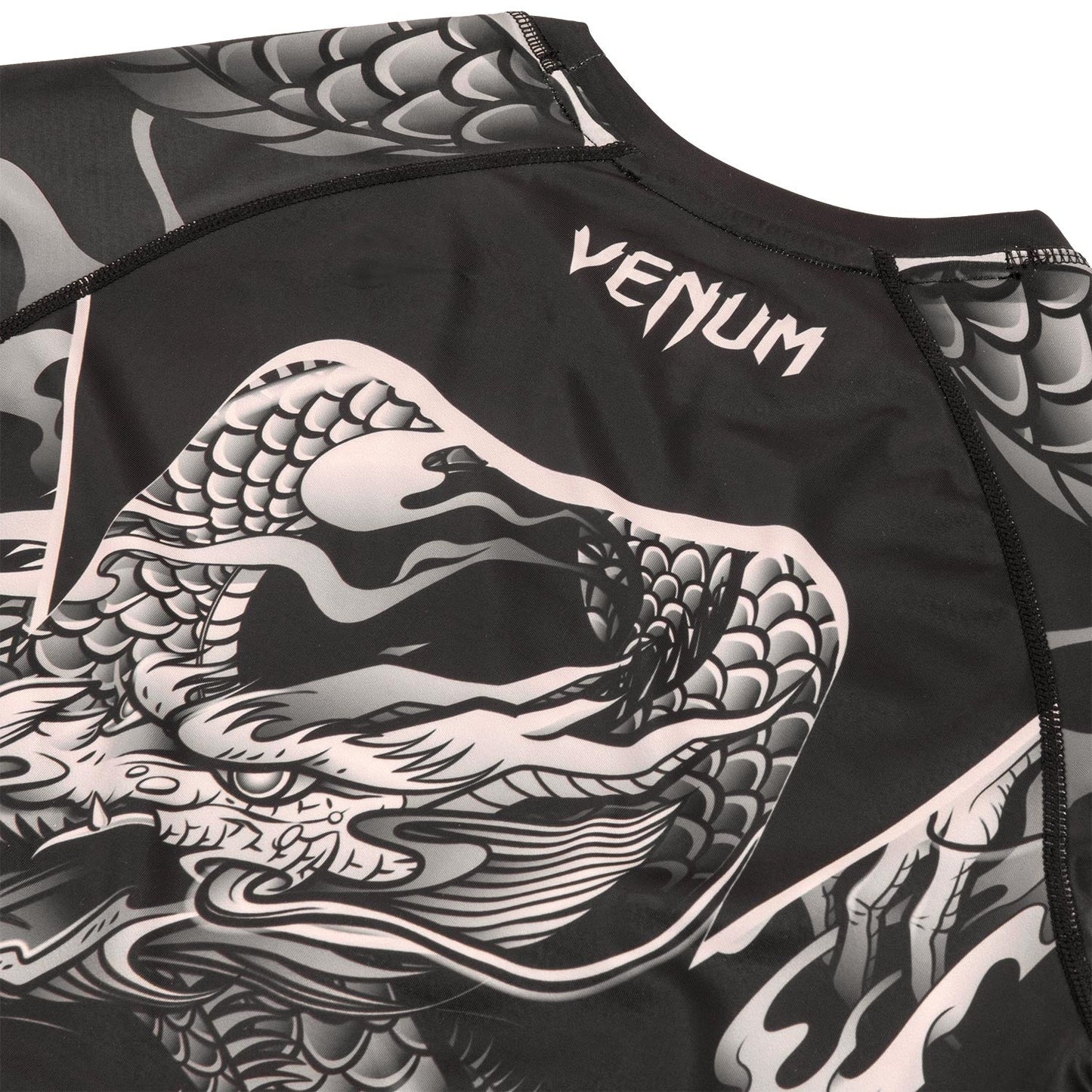 Venum Dragon's Flight Rashguard - Short Sleeves - Black/Sand