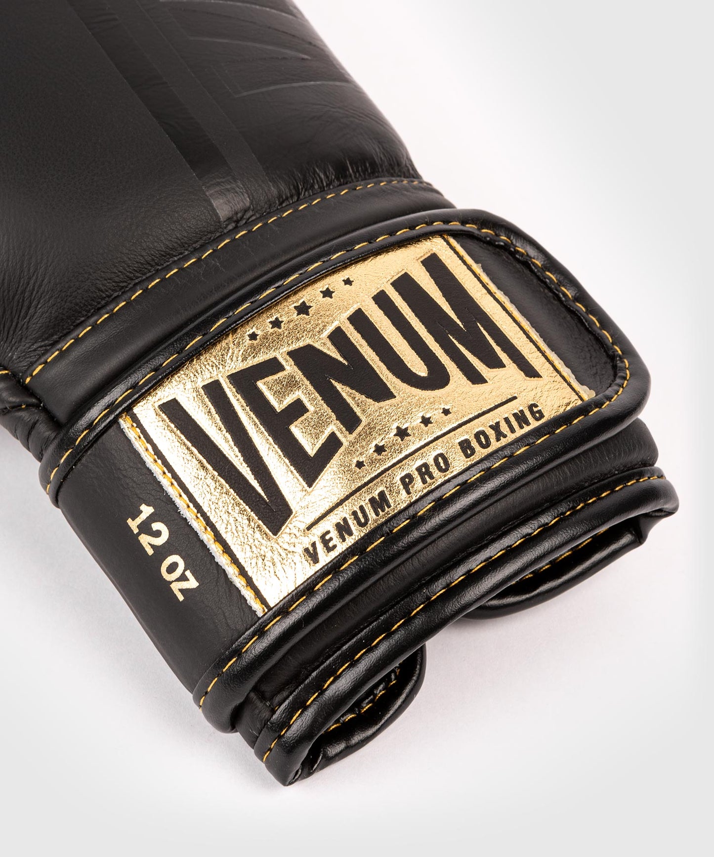 Venum Shield Pro Boxing Gloves Velcro - Black/Black-Gold