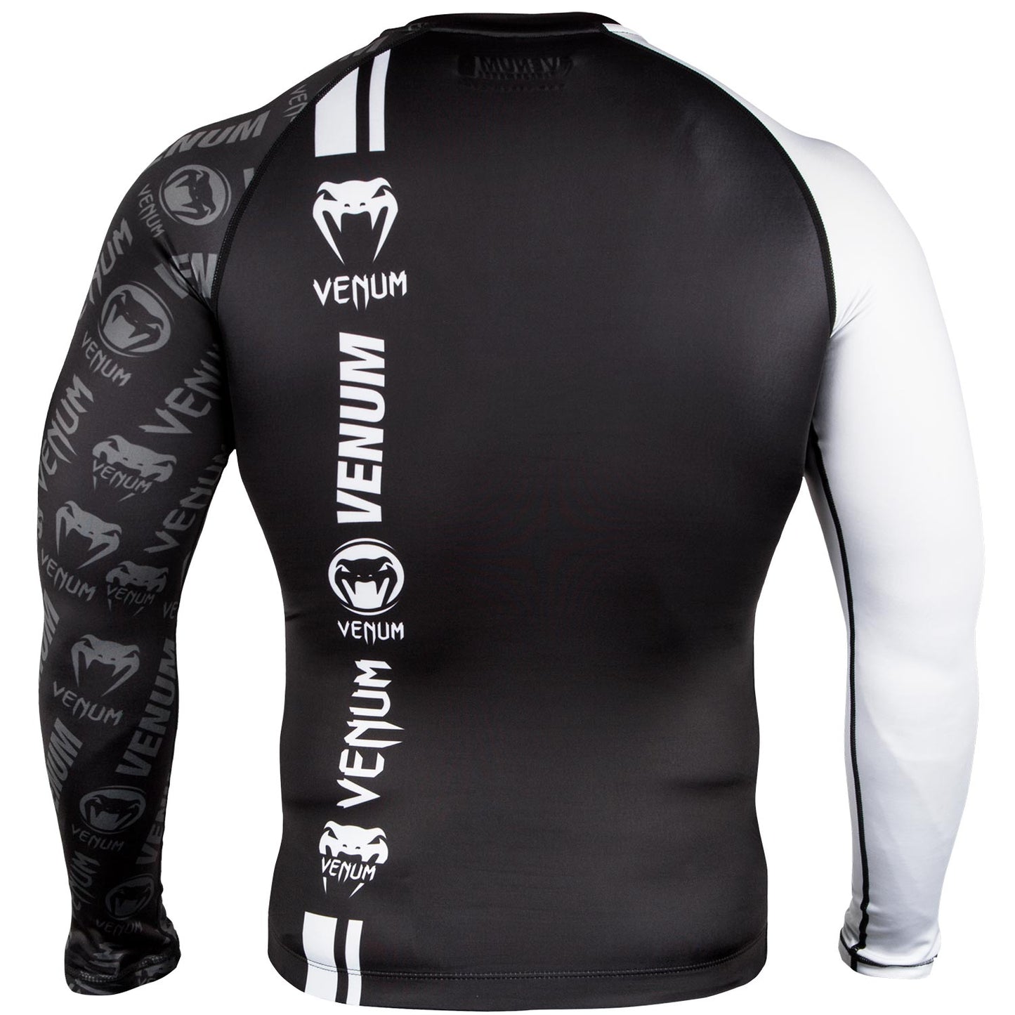 Venum Logos Rashguard Long Sleeves - Black/White
