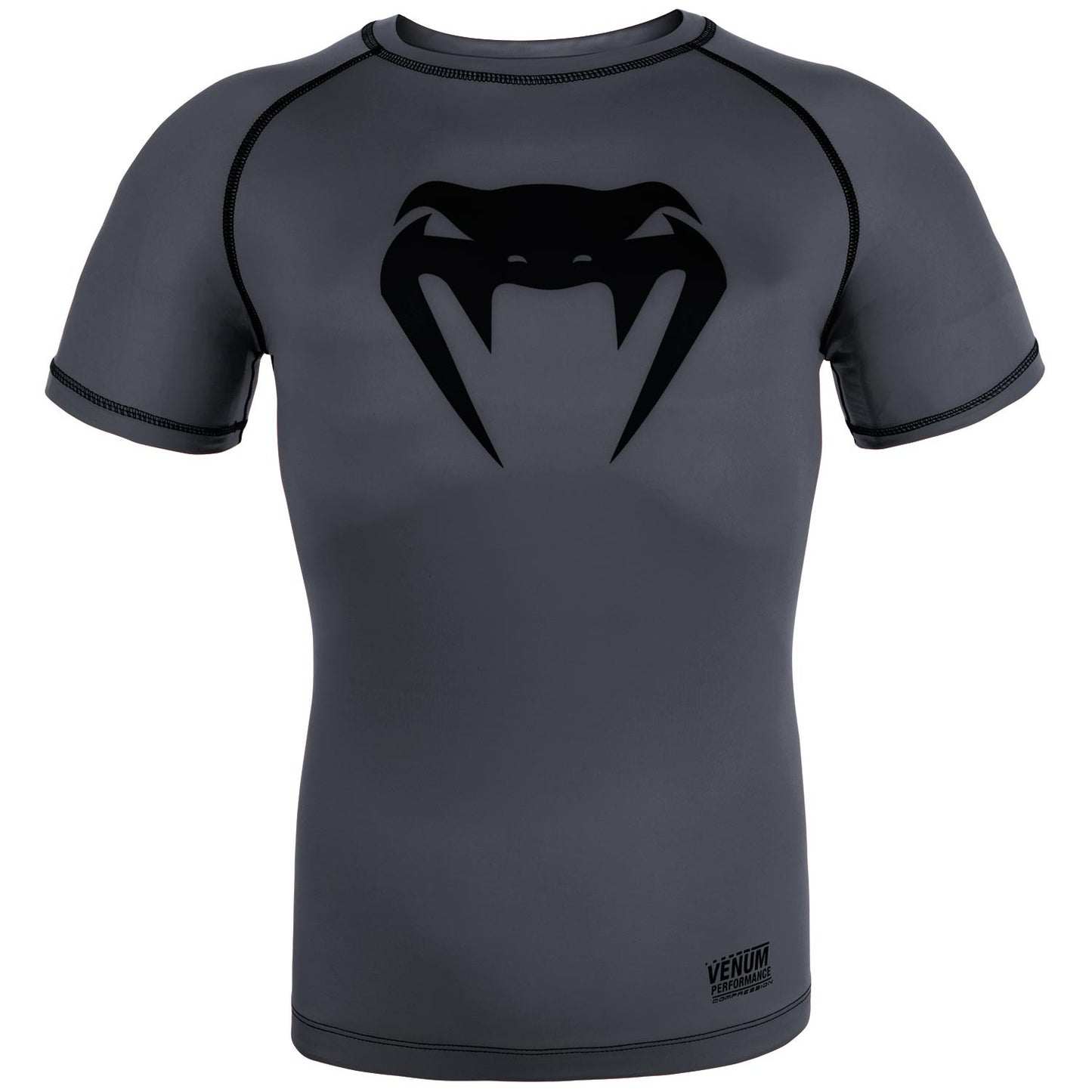 Venum Contender 3.0 Compression T-shirt - Short Sleeves - Heather Grey/Black