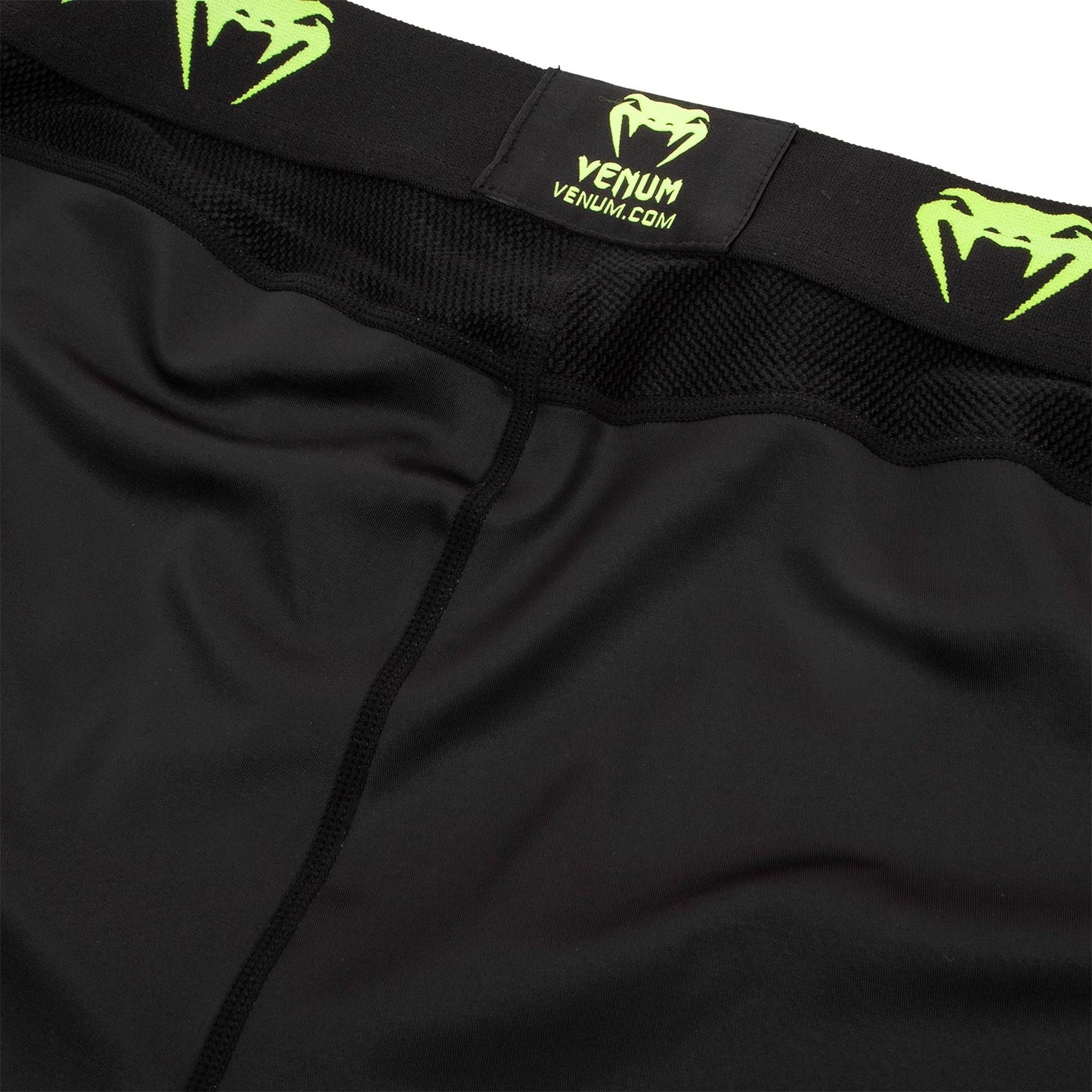 Venum Logos Tights - Black/Neo Yellow
