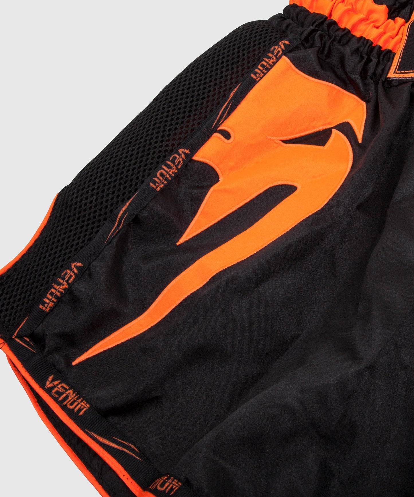 Venum Giant Muay Thai Shorts - Black/Neo Orange