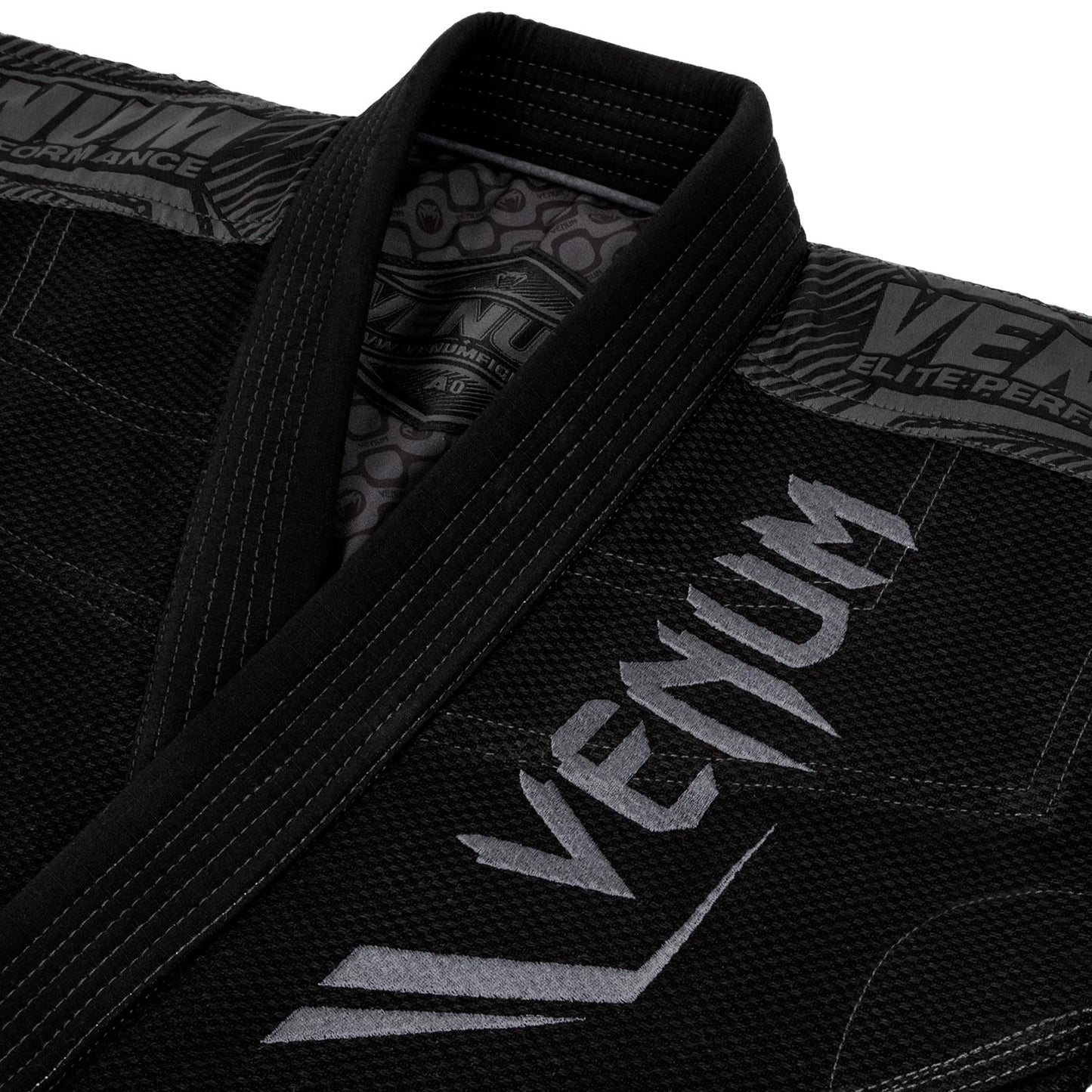 Venum Elite BJJ Gi - Black/Black