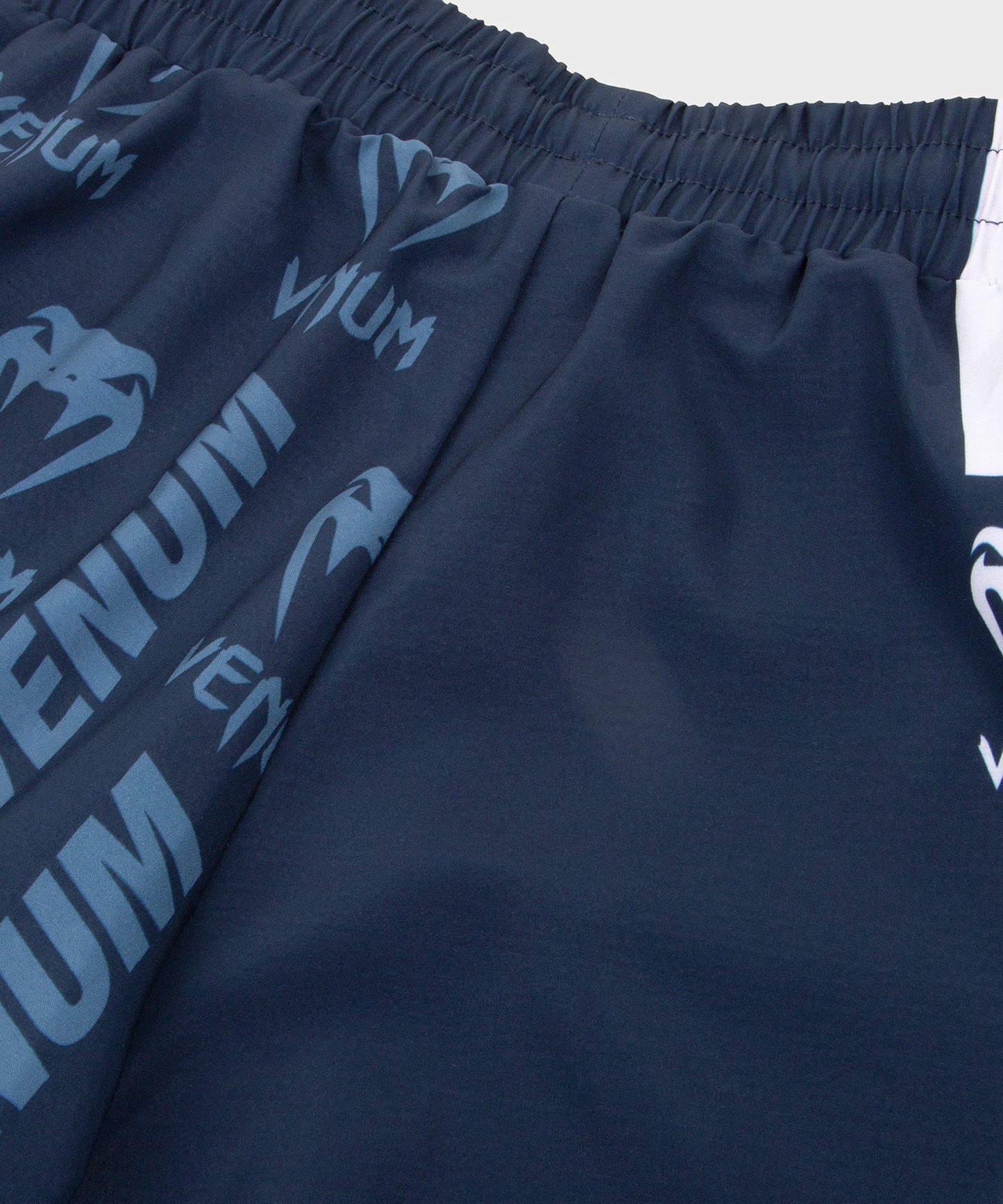 Venum Logos Training Shorts - Navy Blue/White
