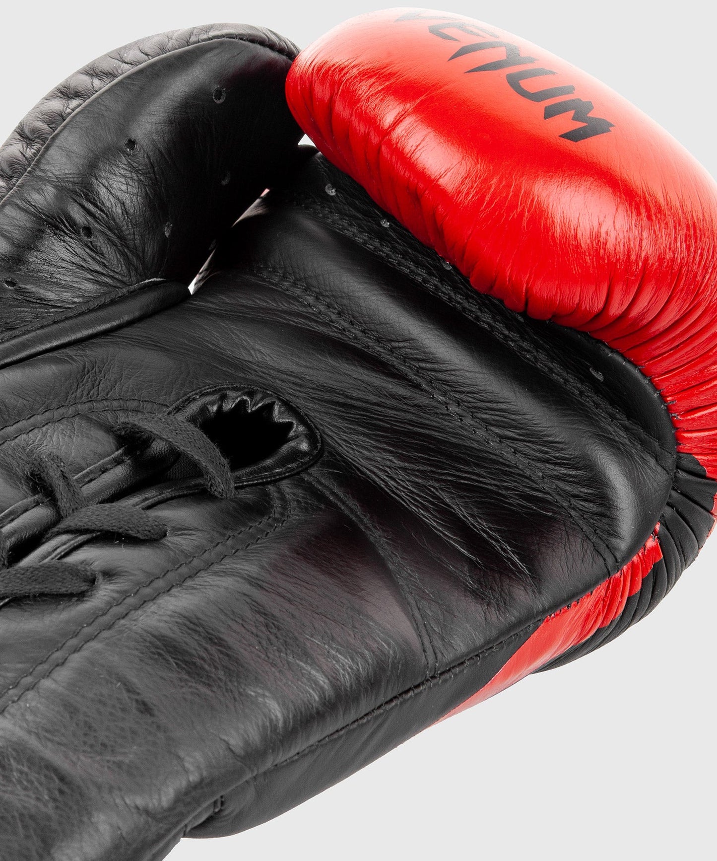 Venum Hammer Pro Boxing Gloves - With Laces - Black/Red