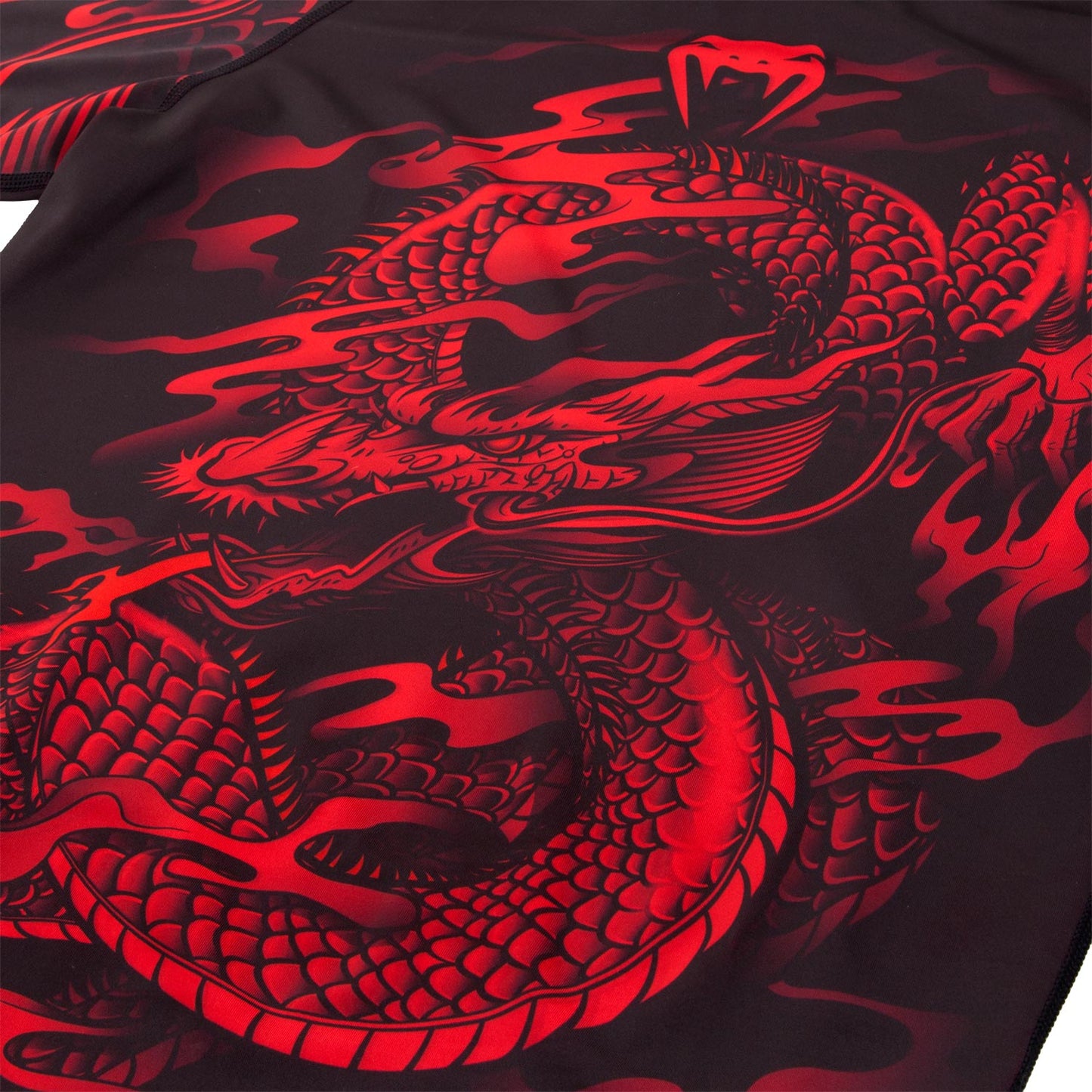 Venum Dragon's Flight Rashguard - Short Sleeves - Black/Red