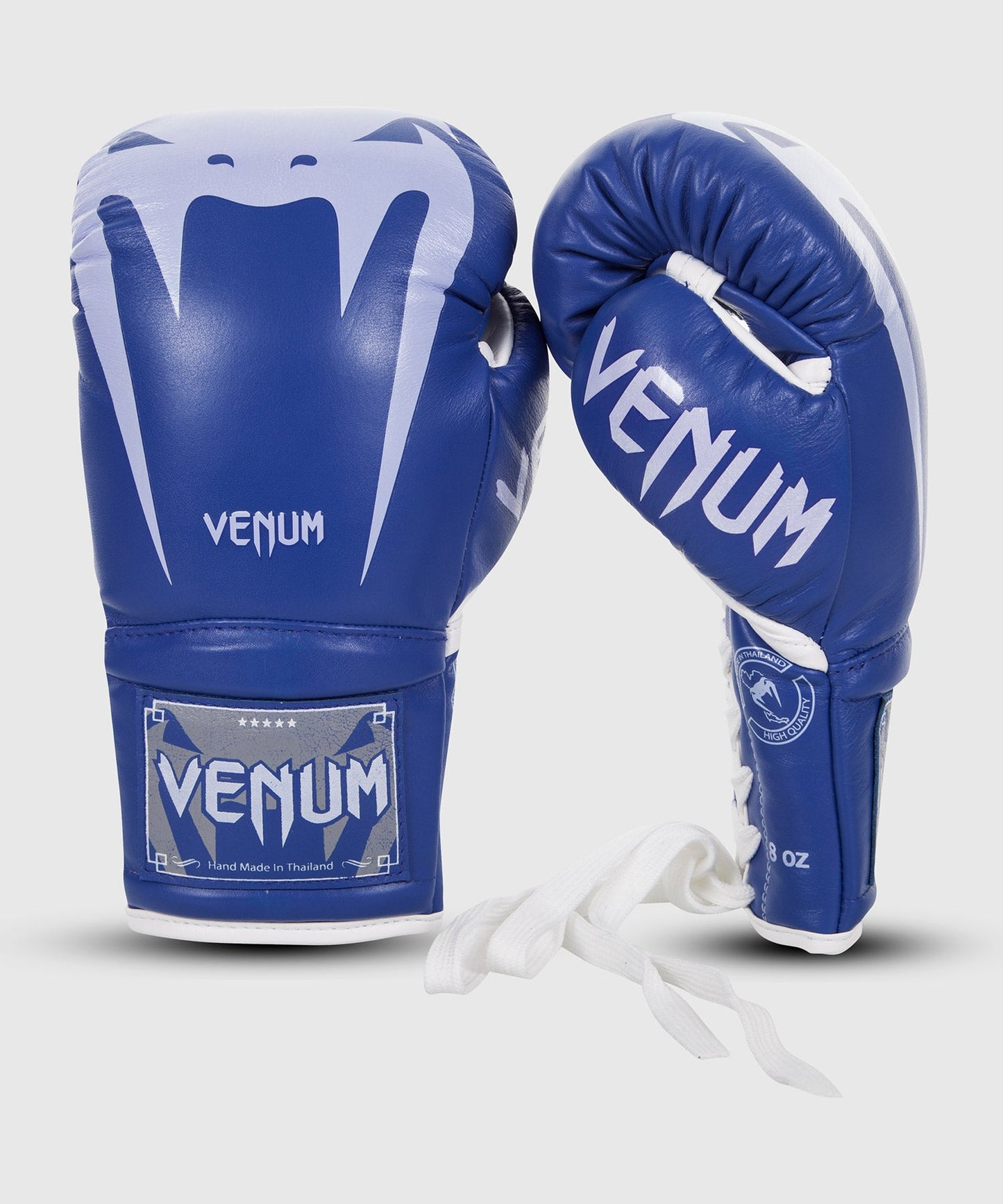Venum Giant 3.0 Boxing Gloves - Nappa Leather - With Laces - Blue
