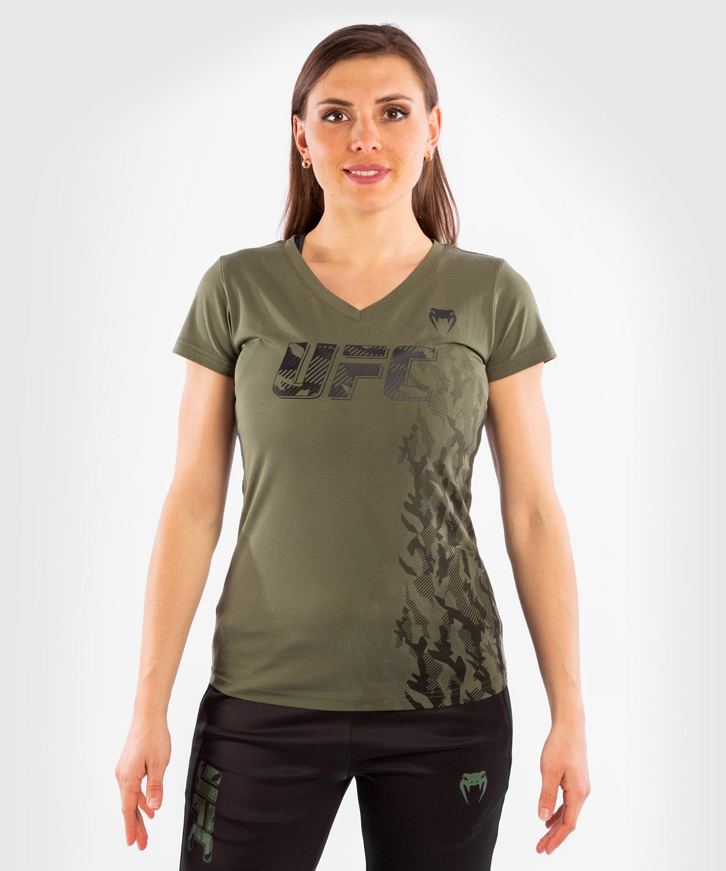 UFC Venum Authentic Fight Week Women's Short Sleeve T-shirt - Khaki