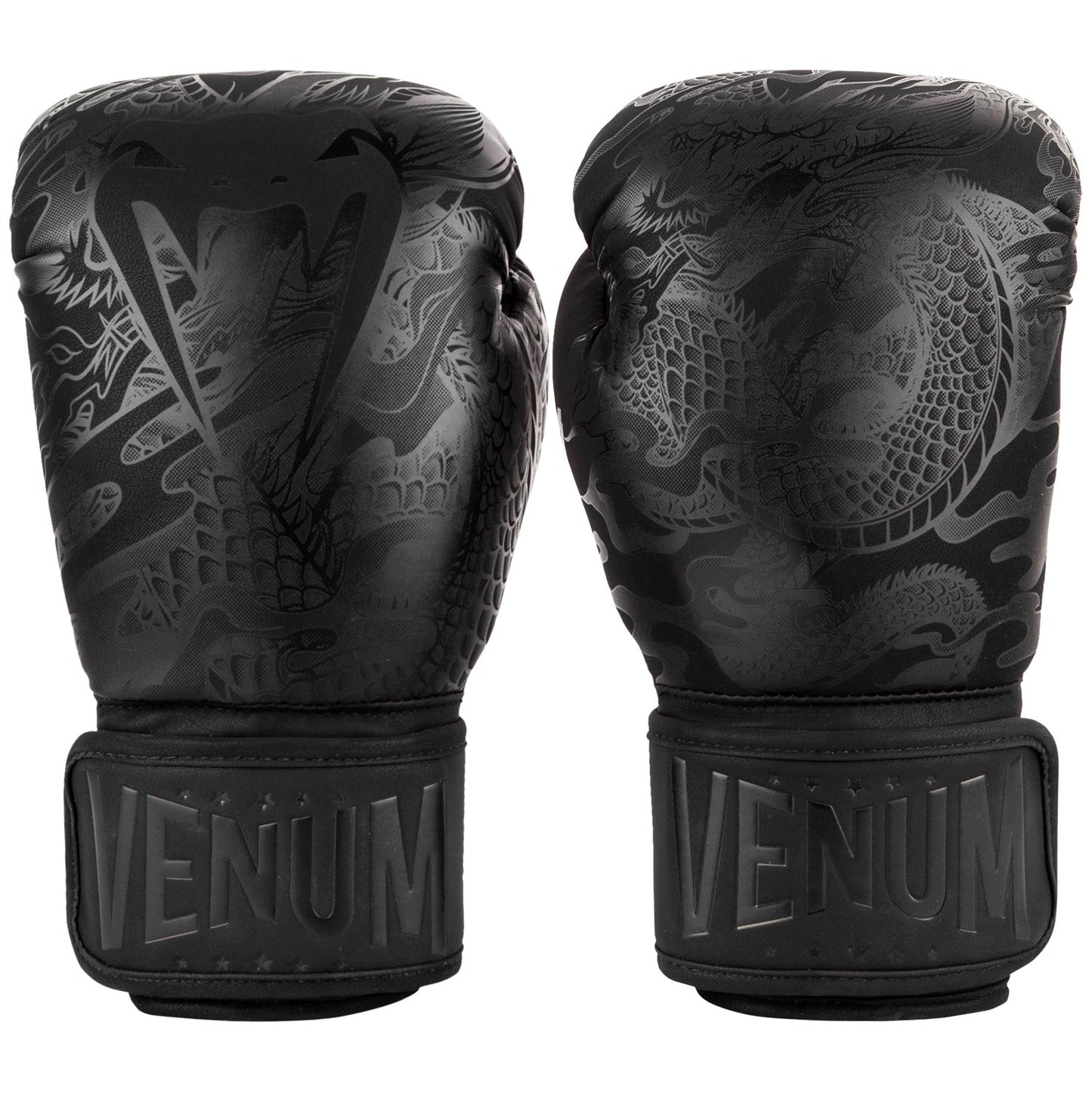 Venum Dragon's Flight Boxing Gloves - Black/Black