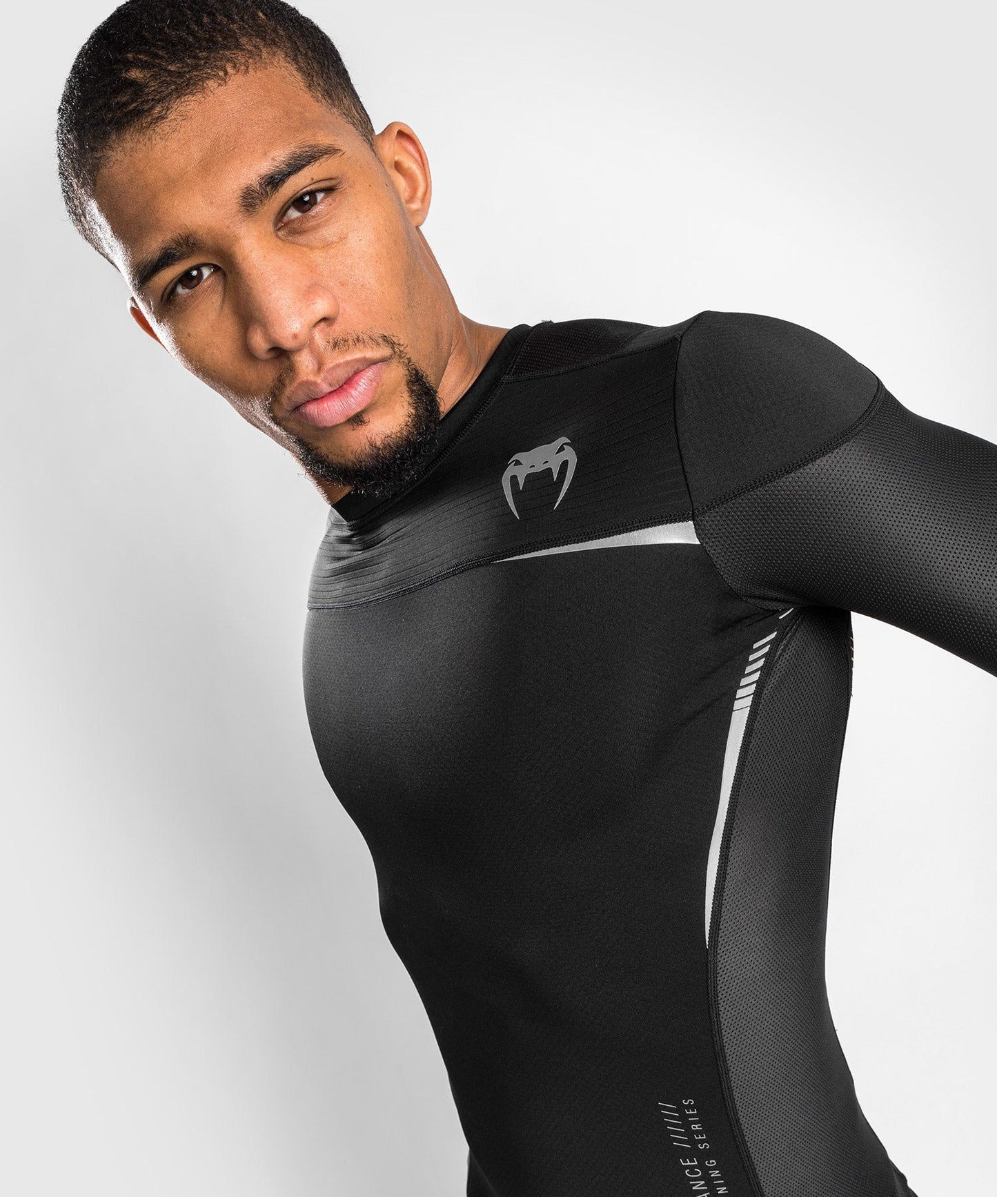 Venum Tempest 2.0 Rashguard Long Sleeves – Black/Grey