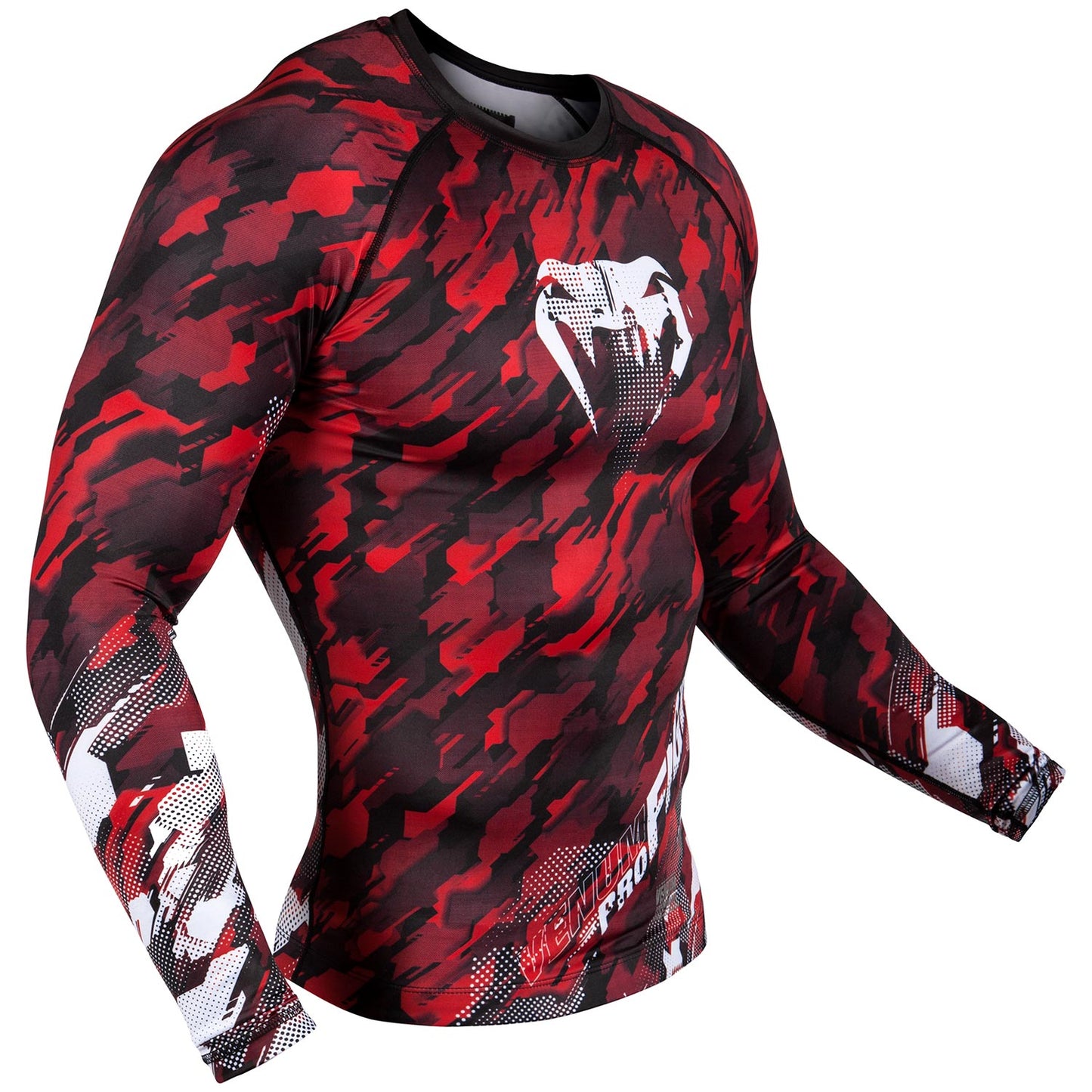 Venum Tecmo Rashguard - Long Sleeves - Red