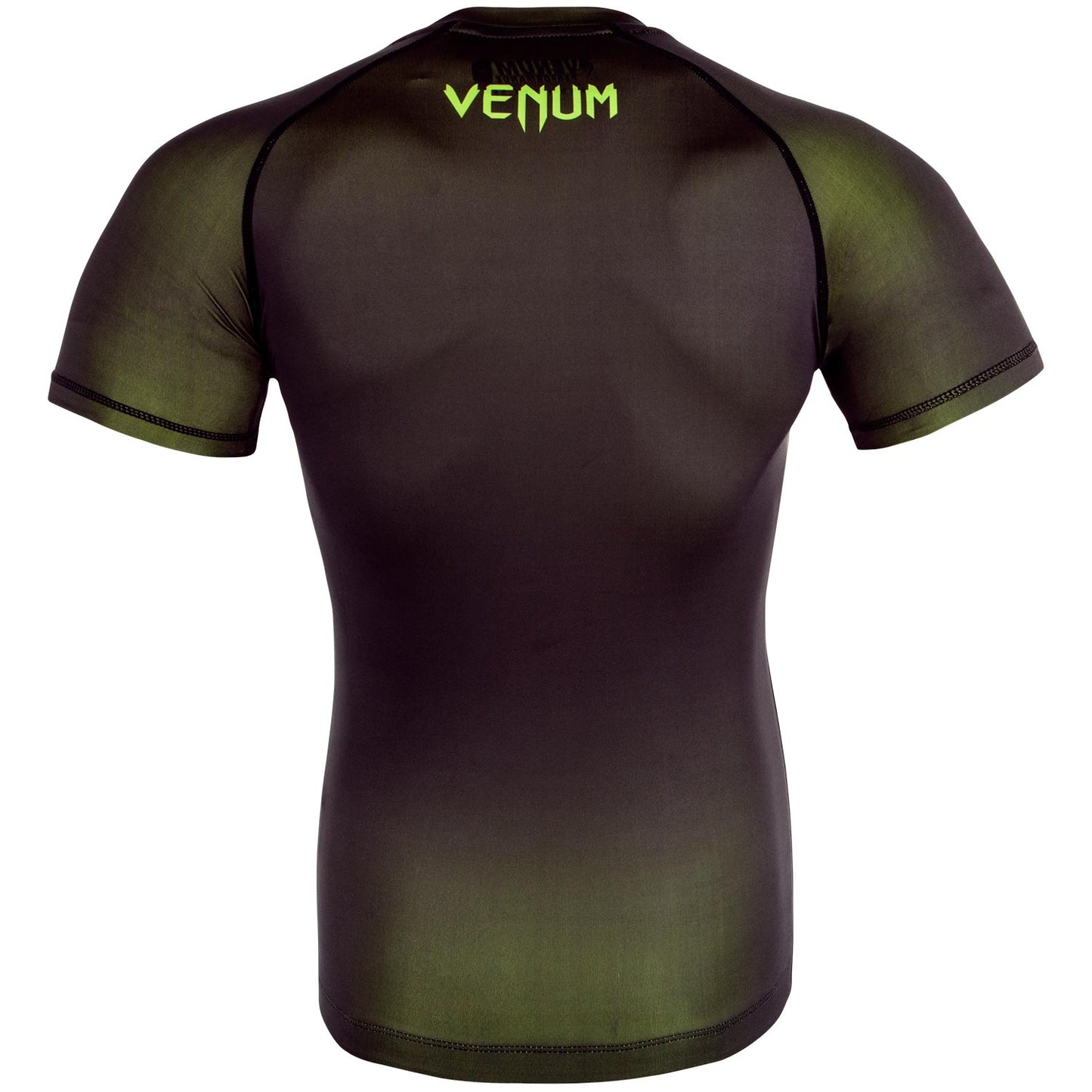 Venum Contender 3.0 Compression T-shirt - Short Sleeves - Black/Neo Yellow