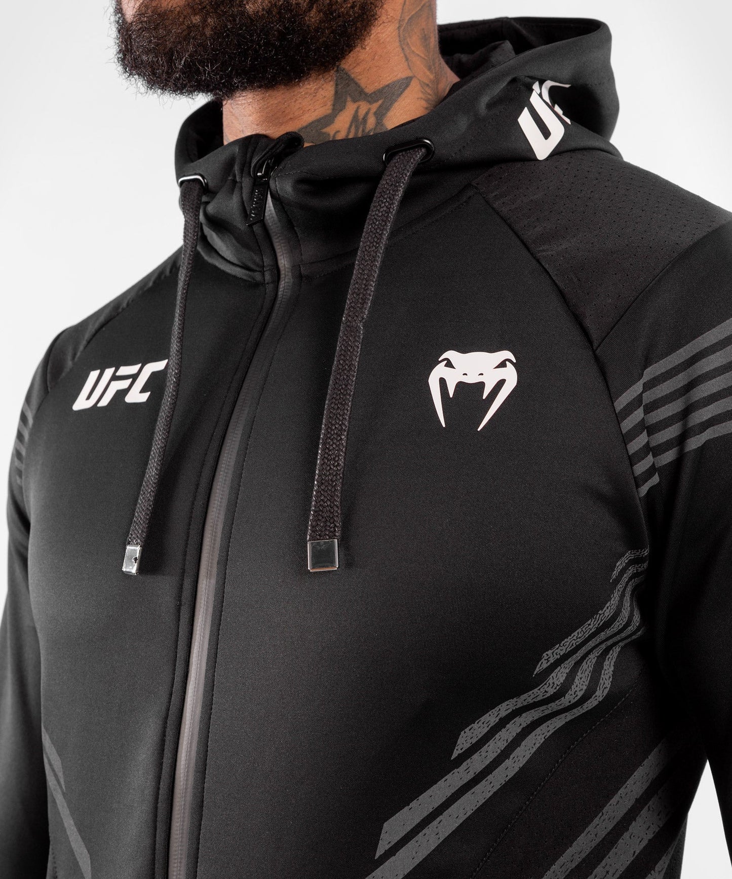UFC Venum Authentic Fight Night Men's Walkout Hoodie - Black