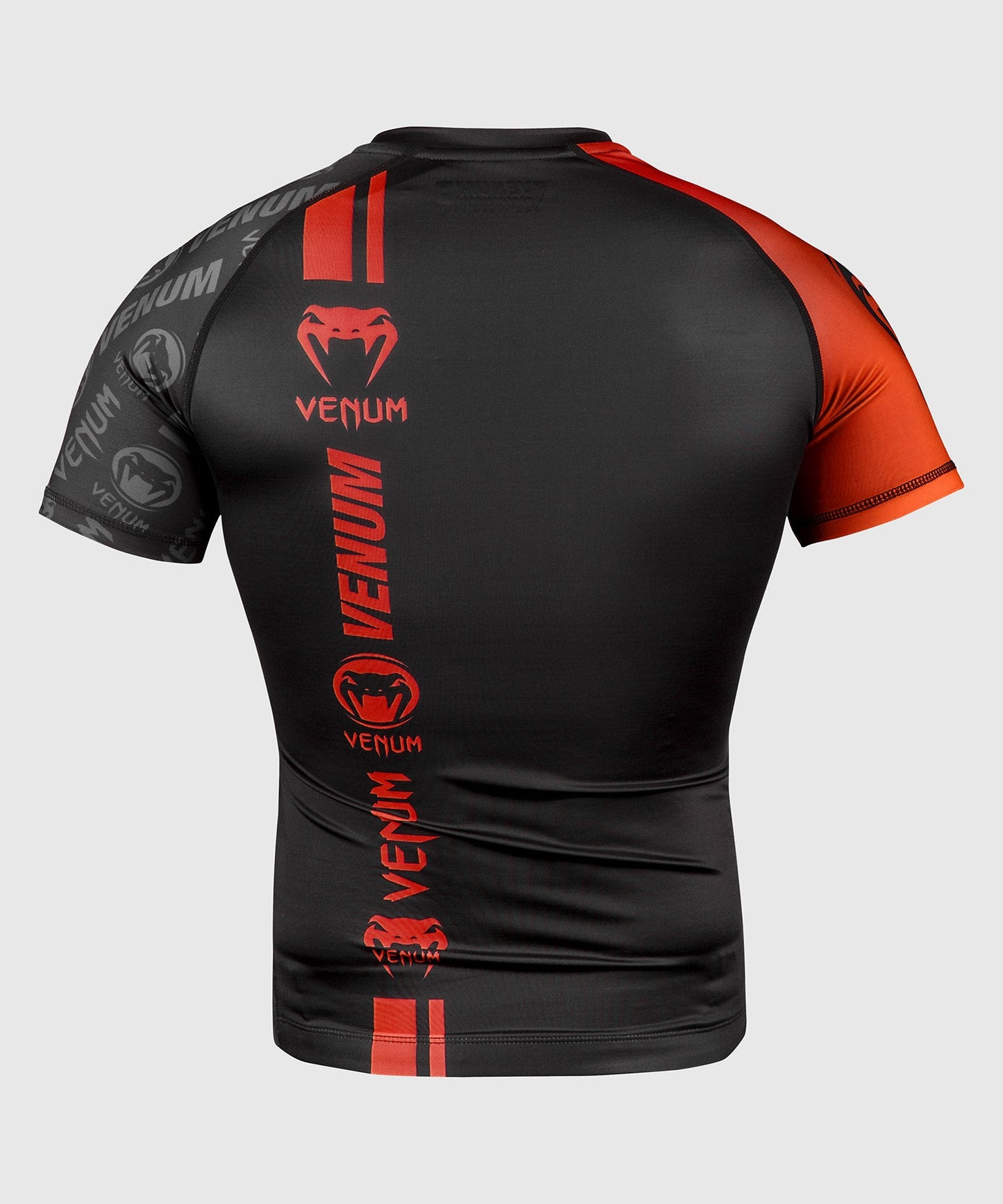 Venum Logos Rashguard - Short Sleeves - Black/Red