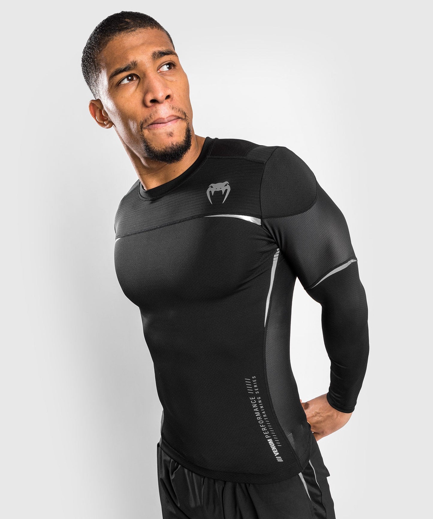 Venum Tempest 2.0 Rashguard Long Sleeves – Black/Grey
