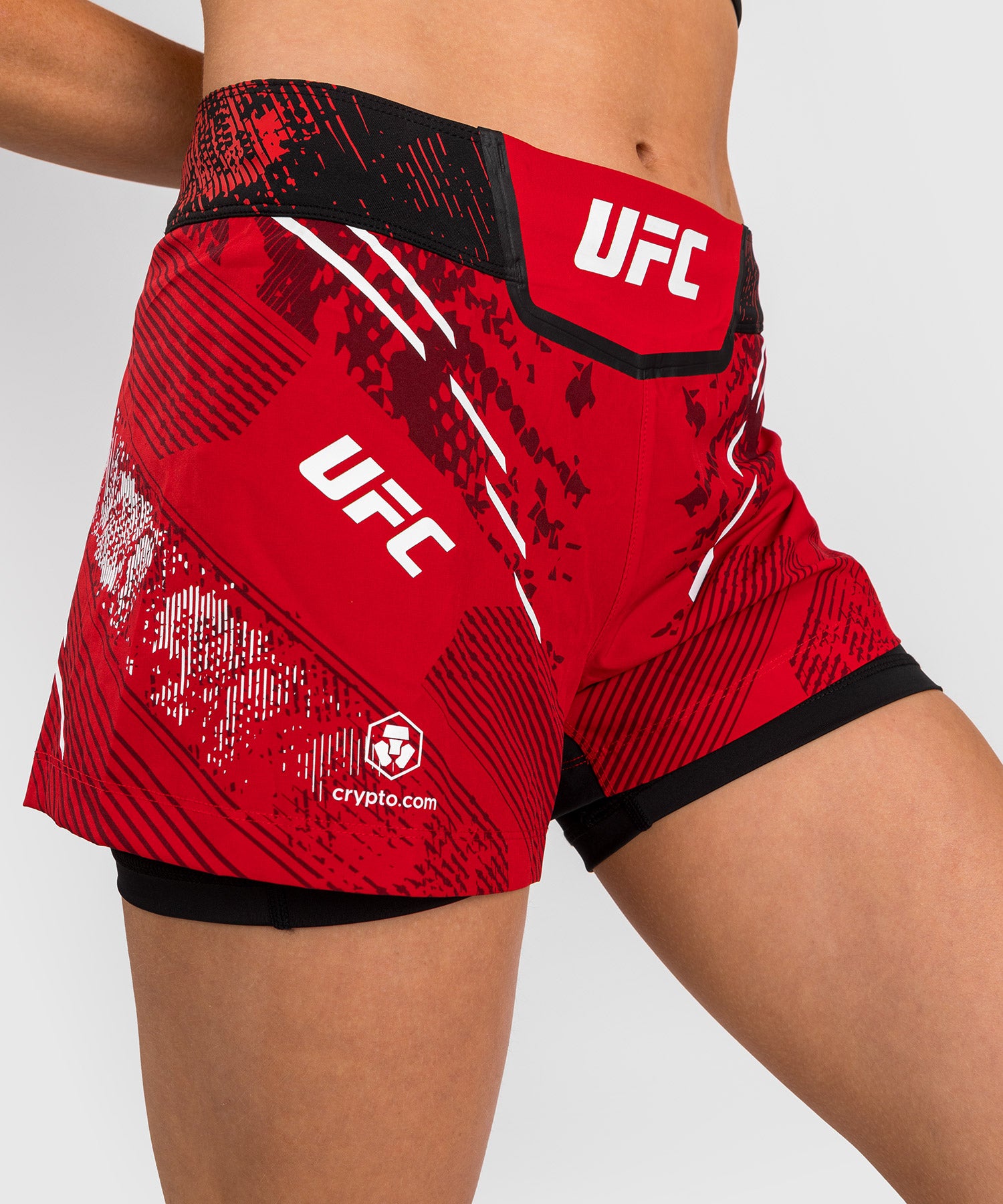 Shorts de Combat pour Femmes UFC Adrenaline by Venum Authentic Fight Night  - Noir