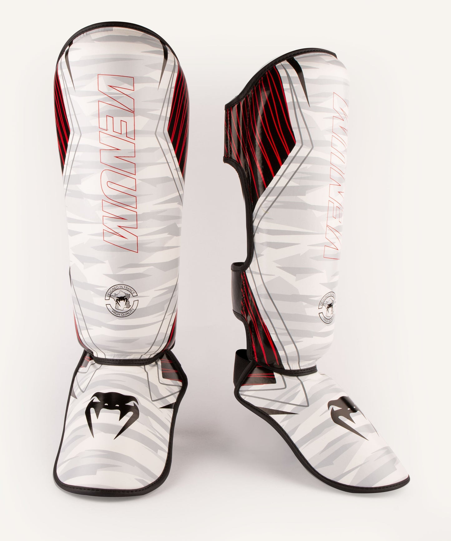 Venum Contender 2.0 Shin Guards - White/Camo