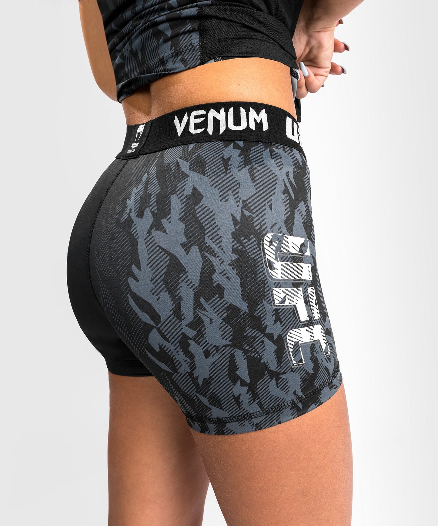 UFC Venum Authentic Fight Week Women's Performance Vale Tudo Shorts - Black