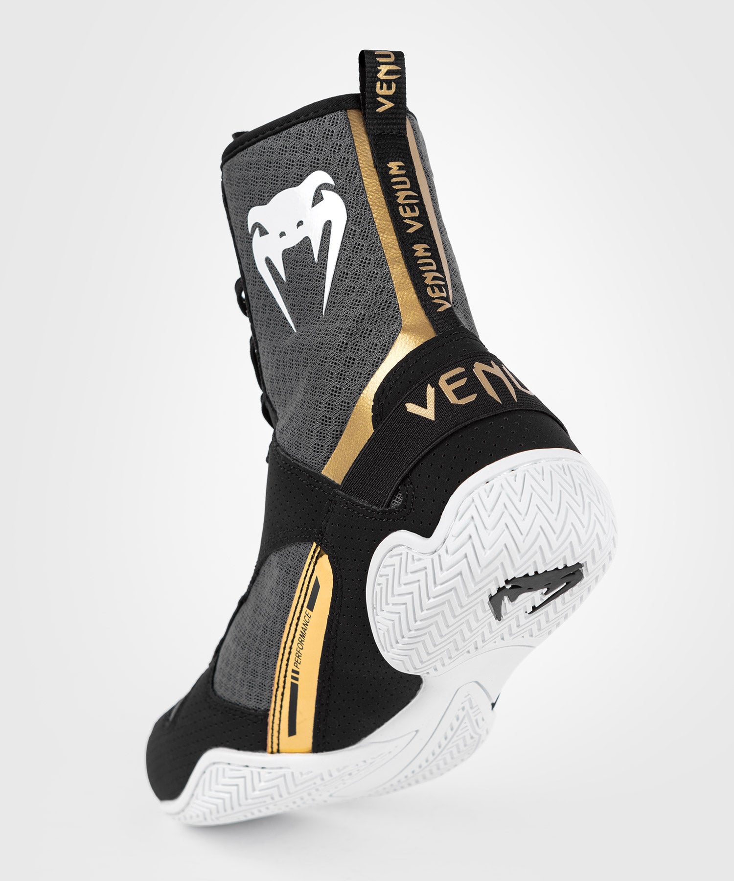 Venum Elite Boxing Shoes - Black/White/Gold – Venum Europe