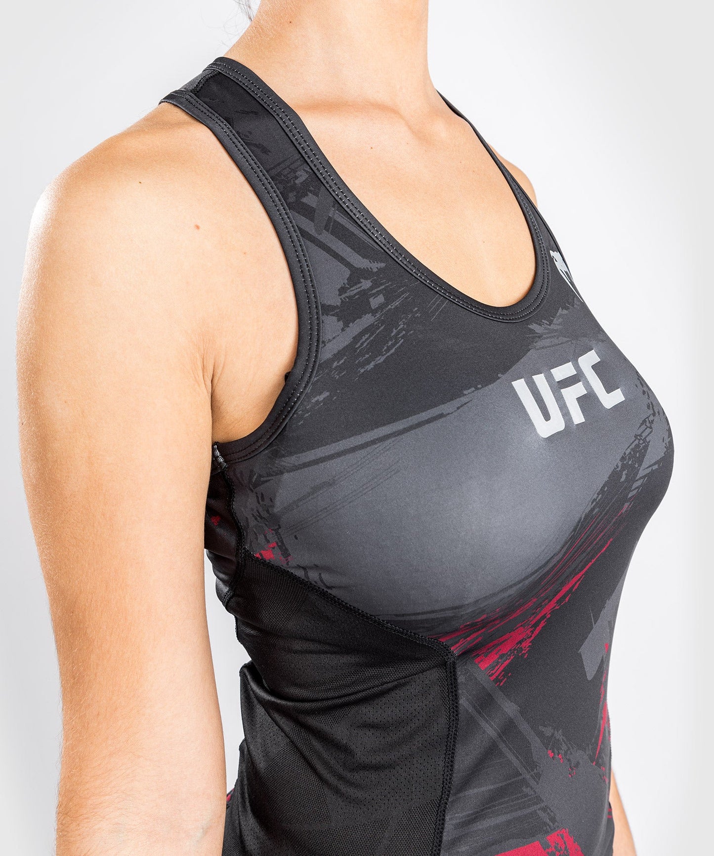 UFC Venum Authentic Fight Week 2.0 Women’s Performance Tank Top - Black/Red