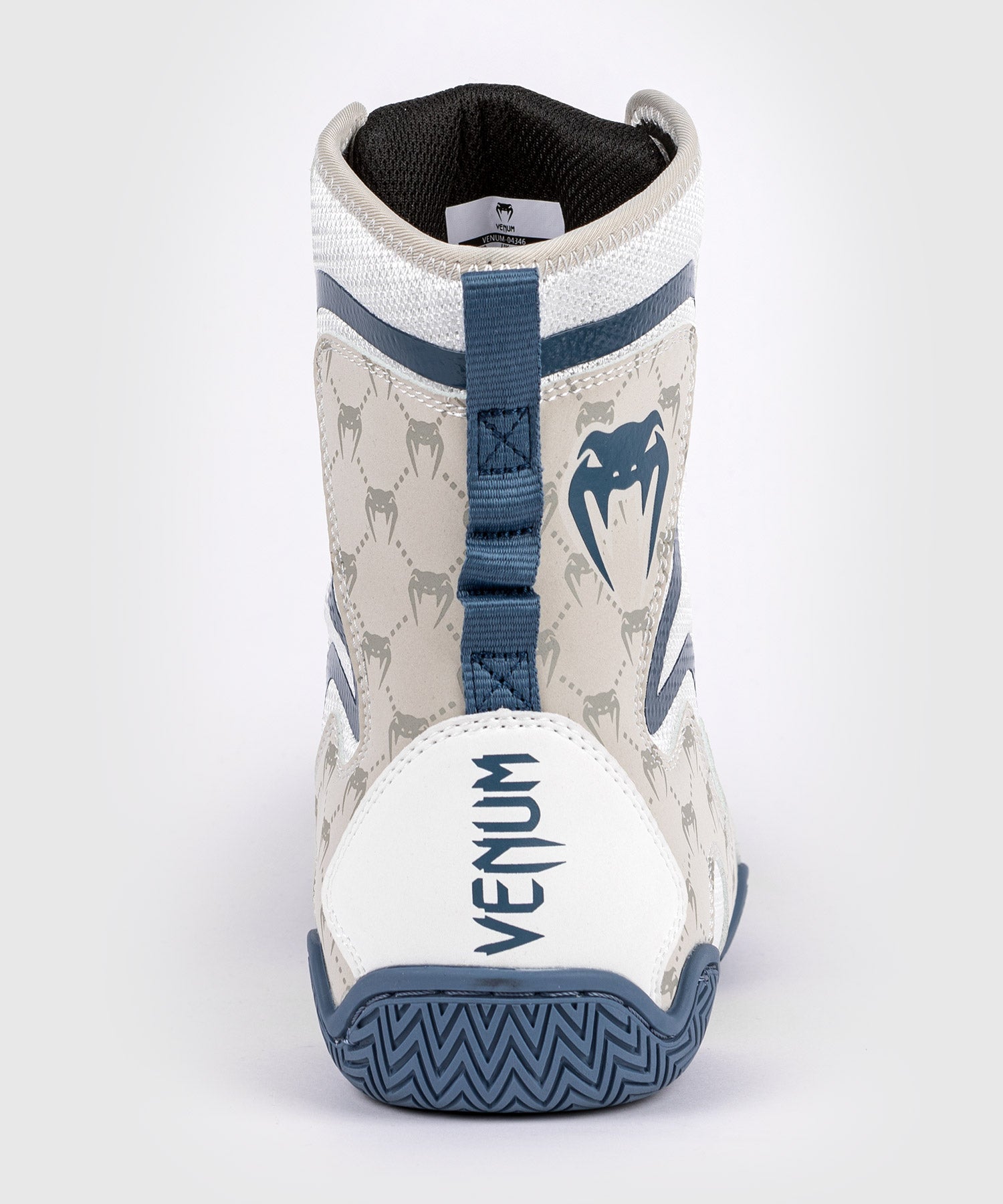 Chaussures De Boxe Venum Elite Evo Monogram – Blanc/Bleu