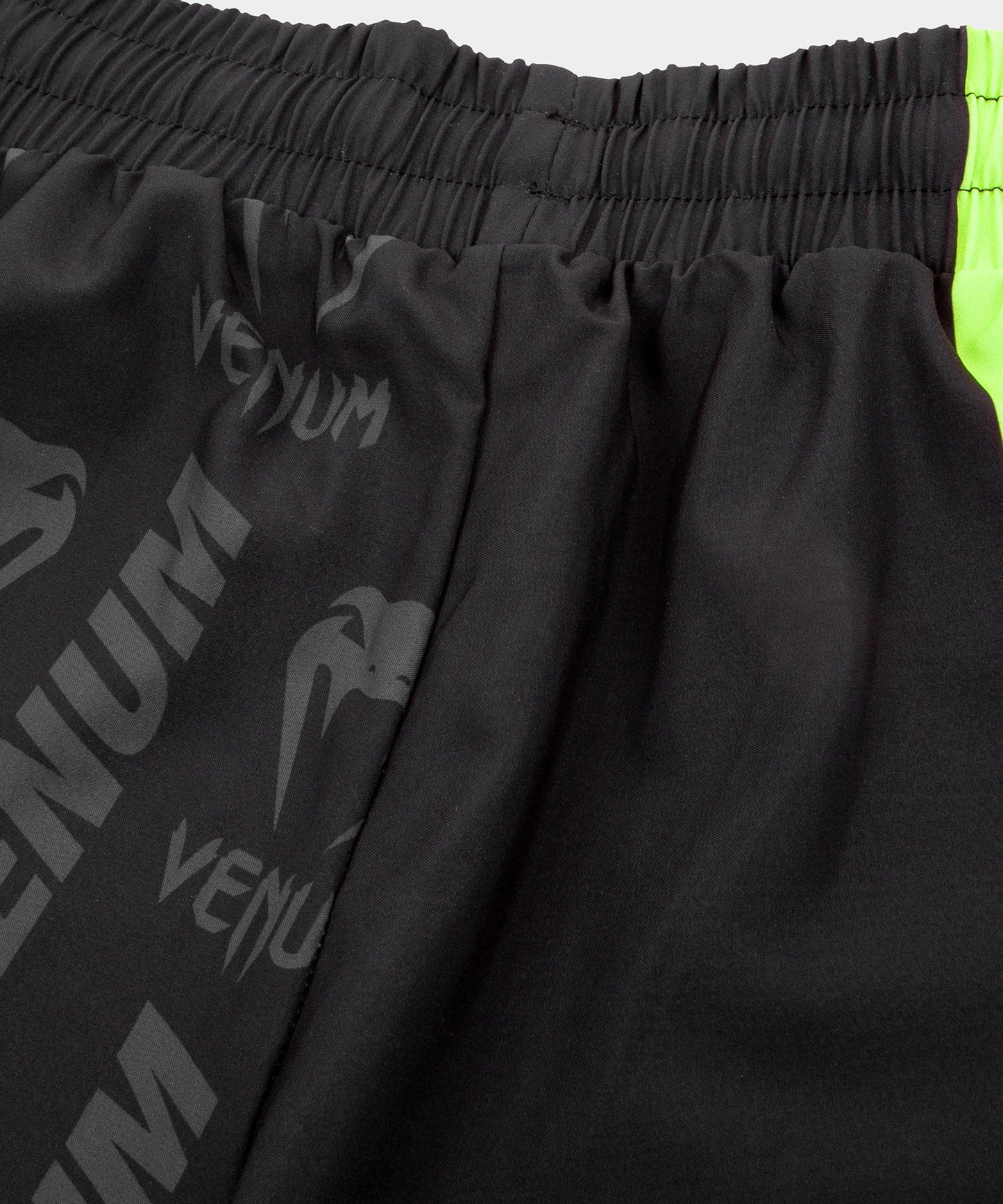 Venum Logos Training Shorts - Black/Neo Yellow