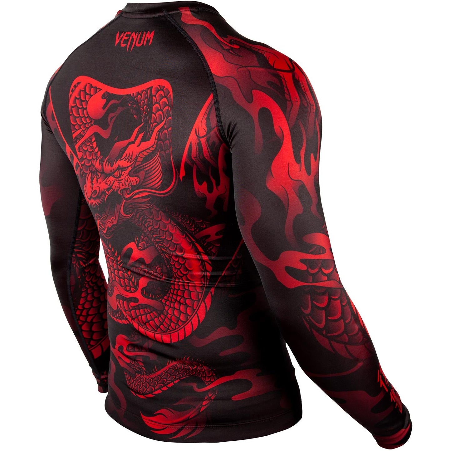 Venum Dragon's Flight Rashguard - Long Sleeves - Black/Red