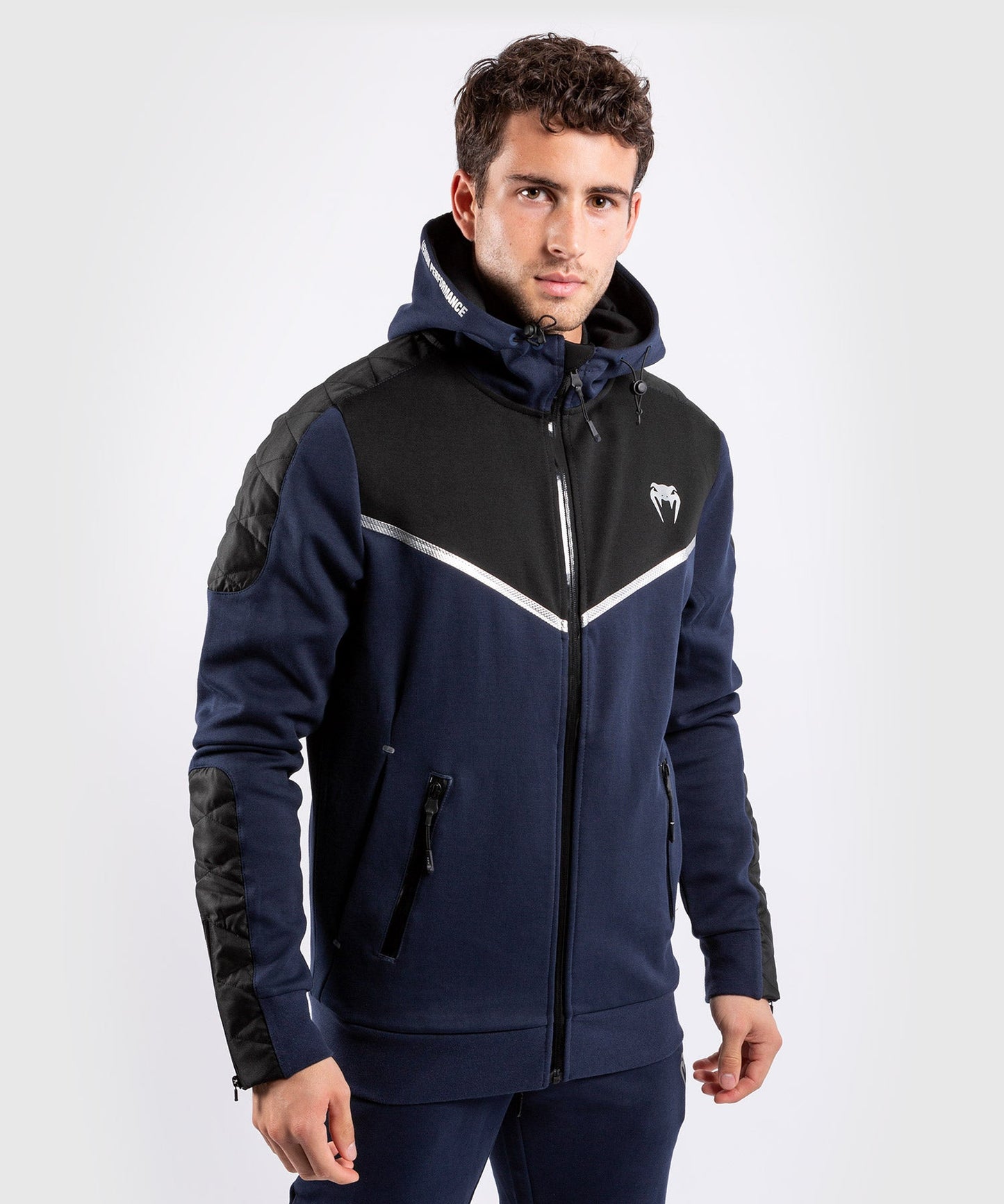 Venum Laser Evo Hoodie Navy/Silver
