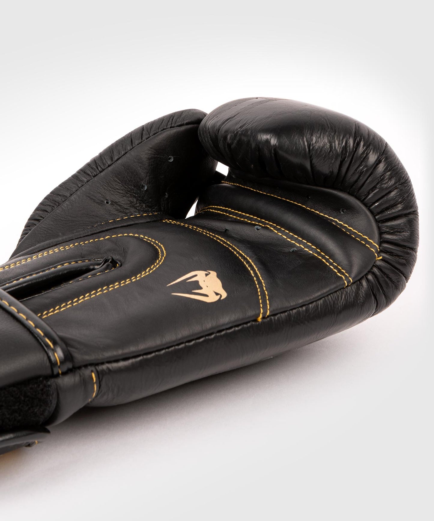 Venum Shield Pro Boxing Gloves Velcro - Black/Black-Gold